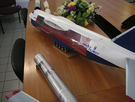 Действующий макет самолета АН-124
