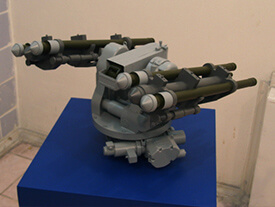 Макет морской артиллерийской установки